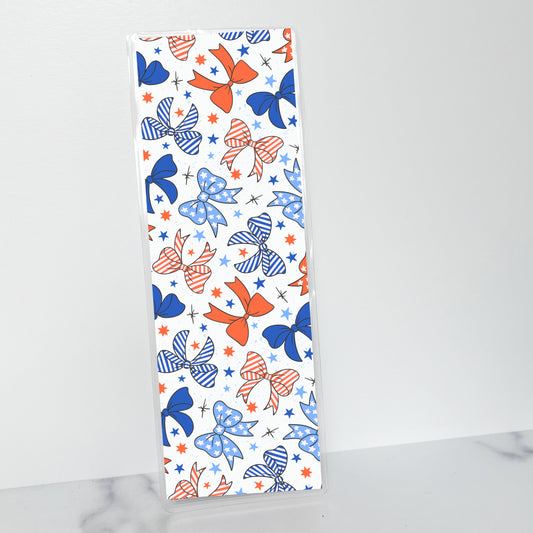 Red White & Bows Bookmark