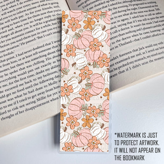 Pink Pumpkins Bookmark