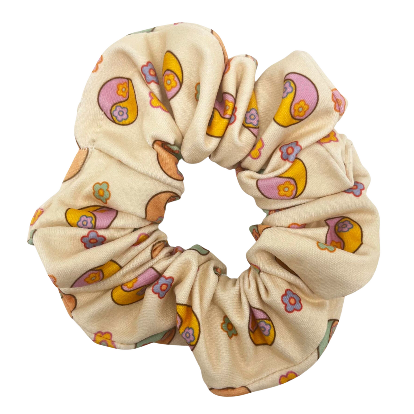 Floral Yin Yang Scrunchie