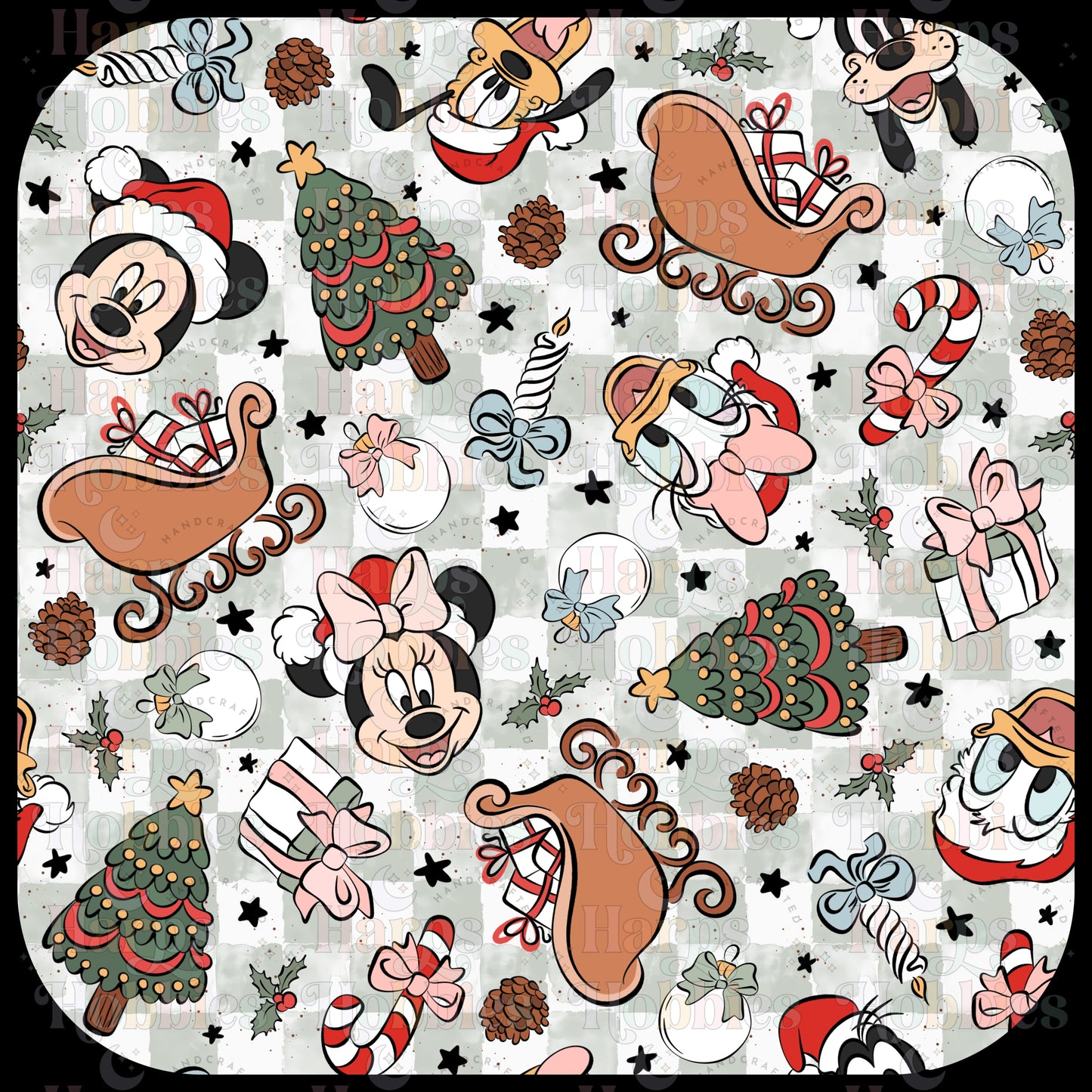 Mousey Holiday Scrub Cap (pre order 12-15 business days)