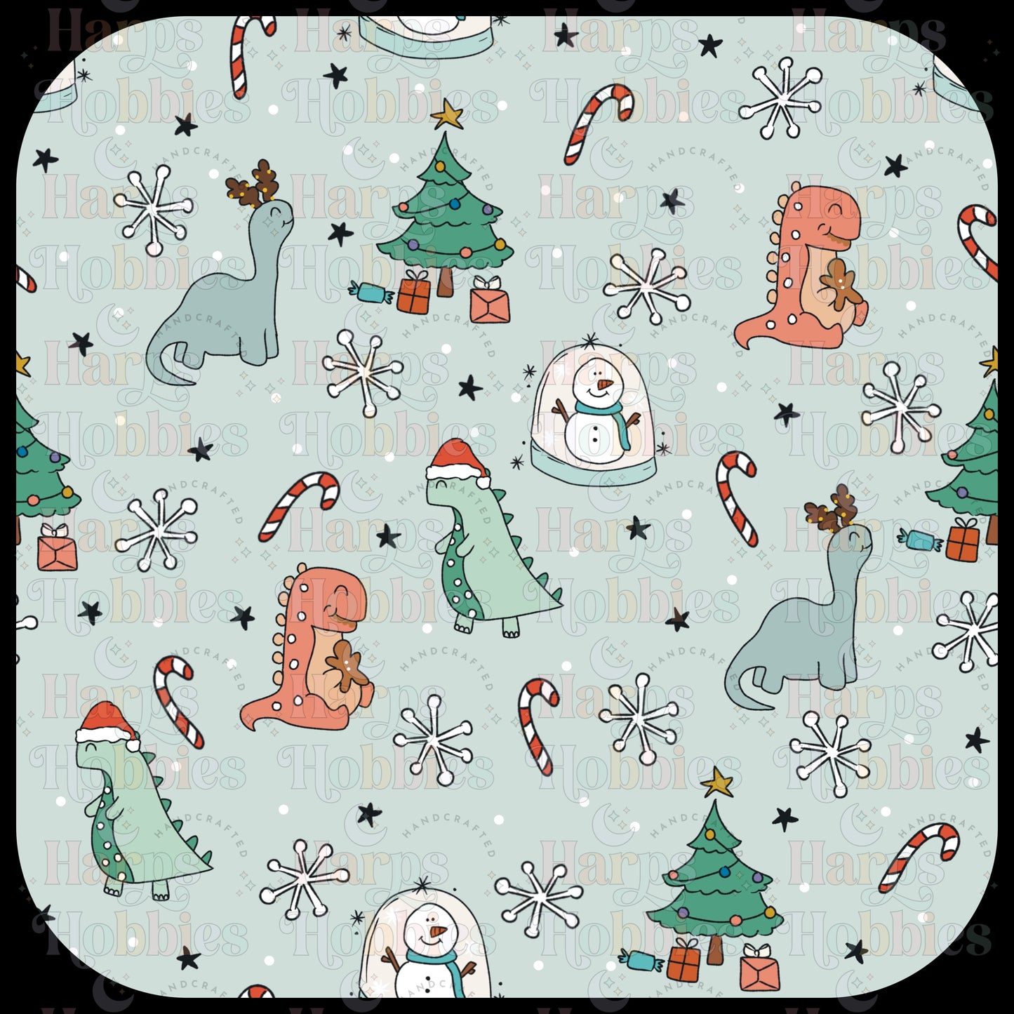 Festive Dinos Scrub Cap (pre order 12-15 business days)