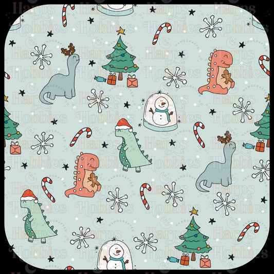 Festive Dinos Scrub Cap (pre order 12-15 business days)