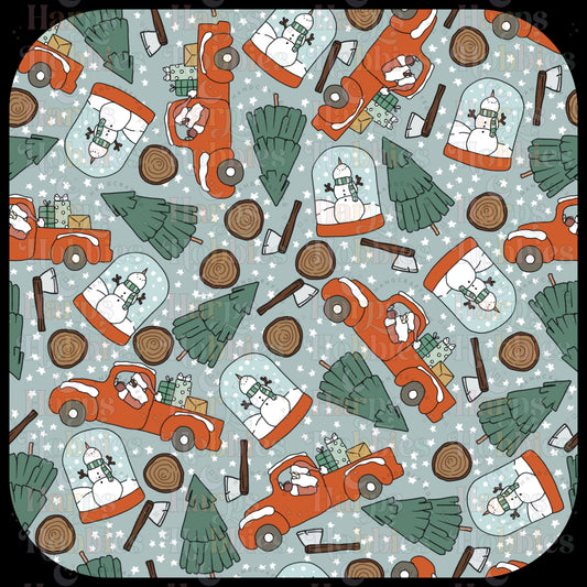 Red Trucks Scrub Cap (pre order 12-15 business days)