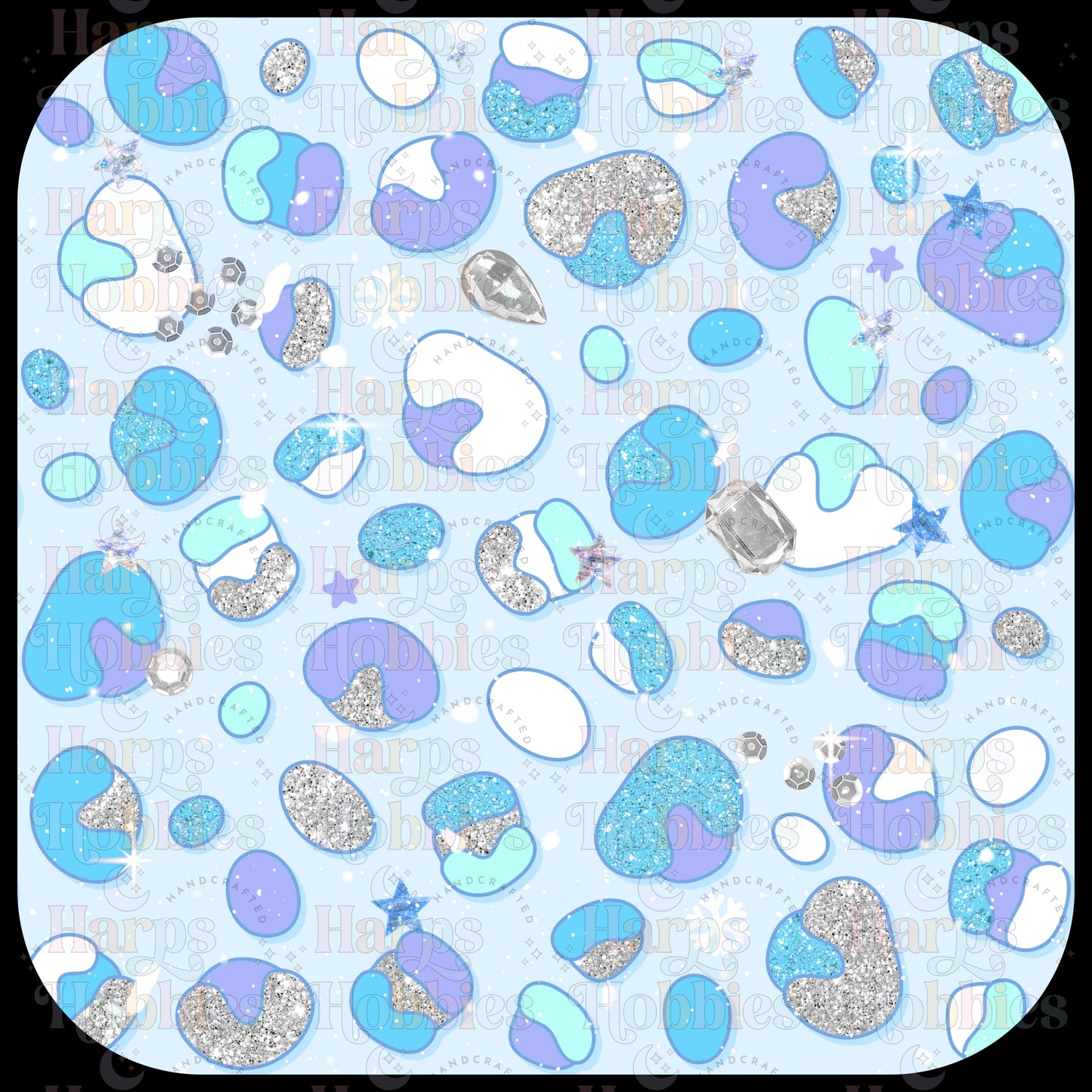 Snowy Cheetah Scrub Cap (pre order 12-15 business days)