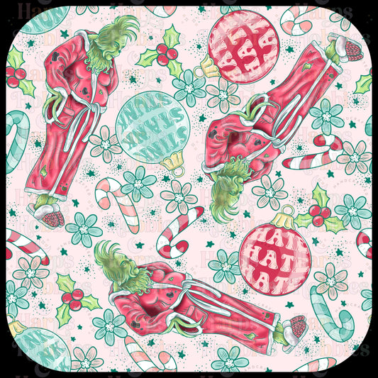 Grinch Robe Scrub Cap (pre order 12-15 business days)