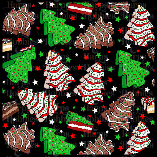 Christmas Cakes Scrub Cap (pre order 12-15 business days)