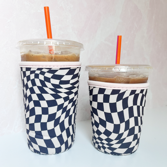 Vintage Checkered Drink Sleeve (2 sizes)