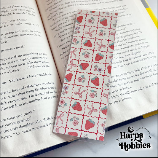 Strawberry patchwork Bookmark