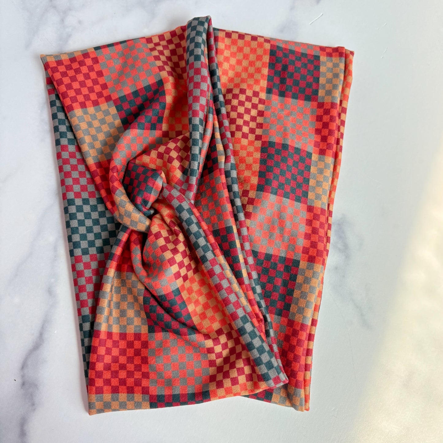 Rustic Checkered Headband