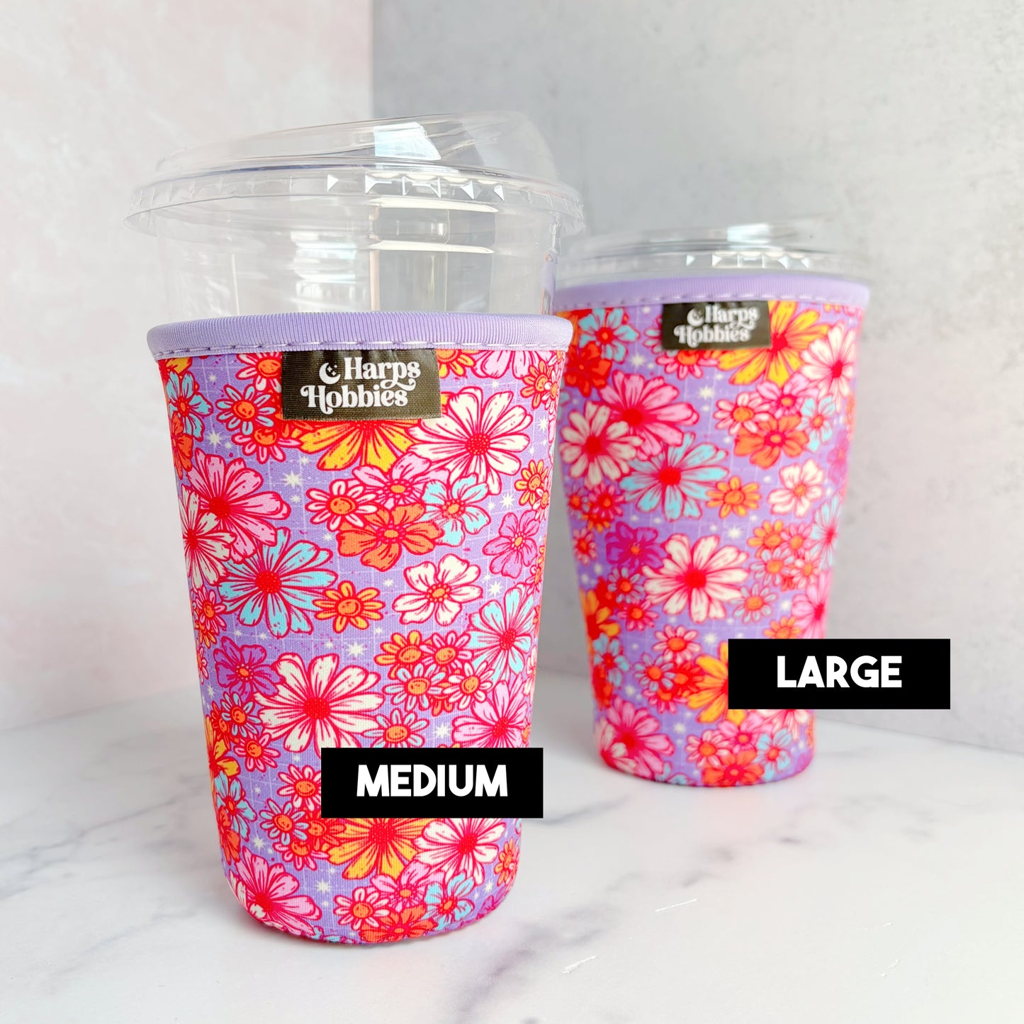 Flower Power Drink Sleeve (2 sizes)