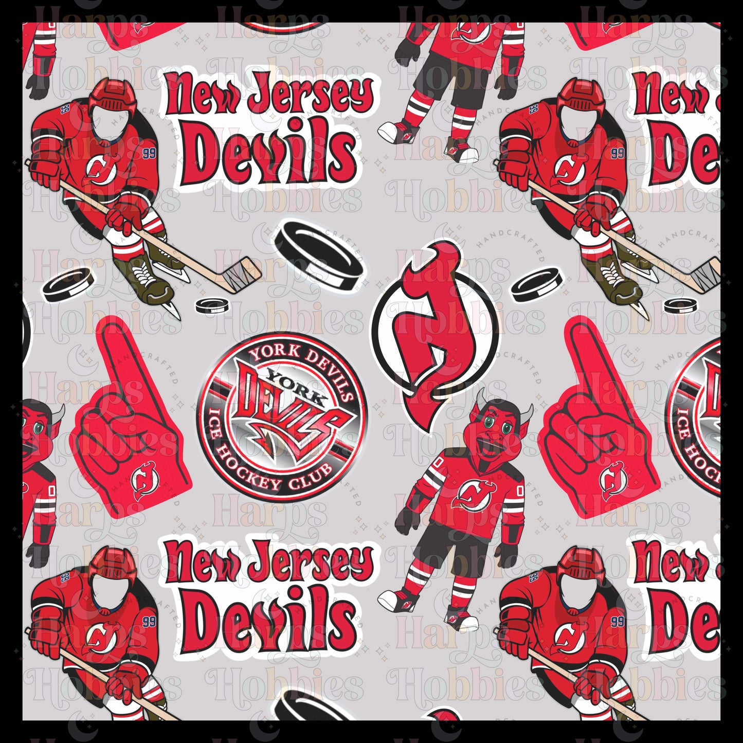 New Jersey Devils (headband/scrunchie)