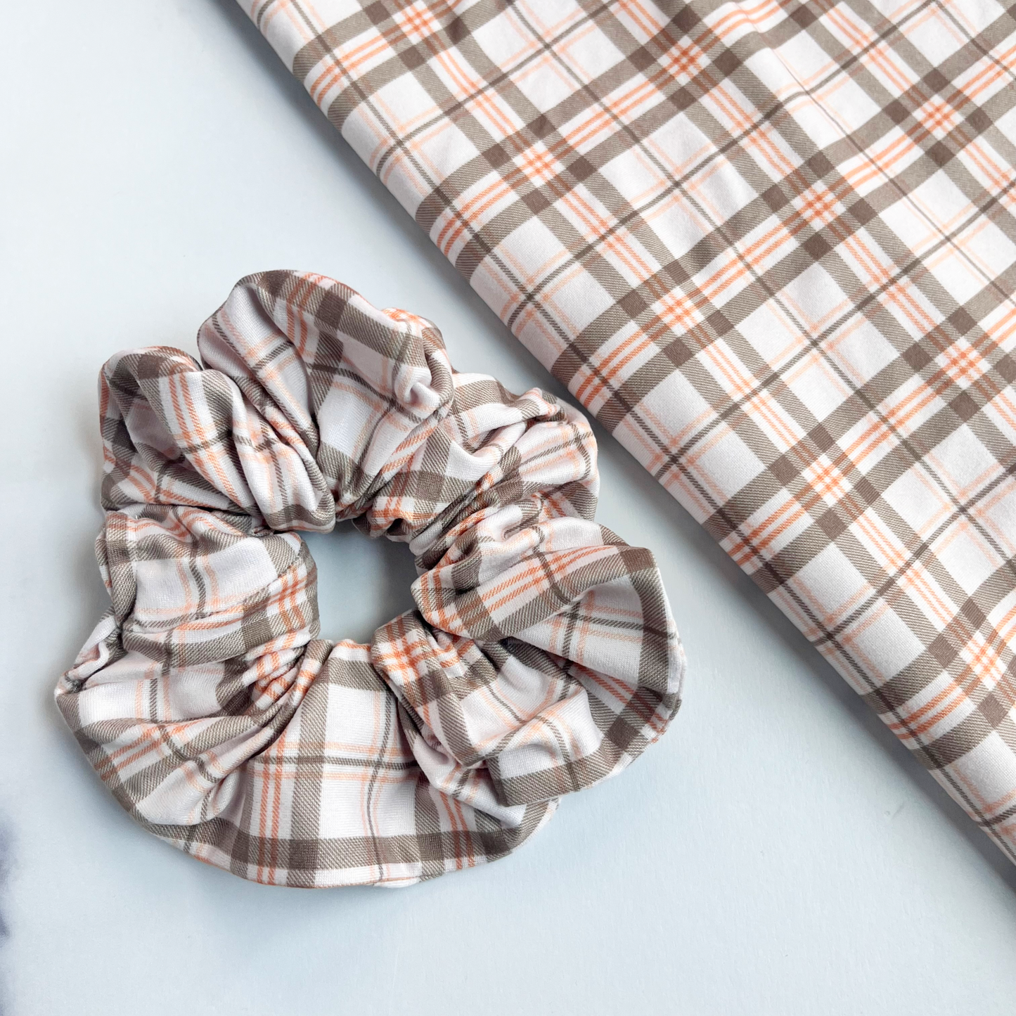 Autumn Plaid Scrunchie