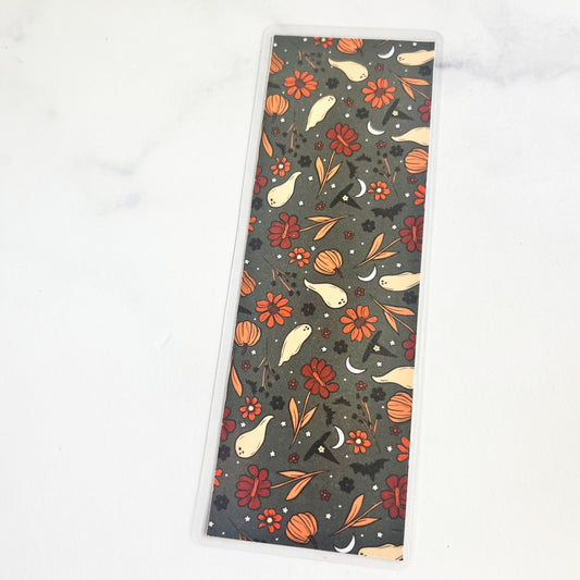 Spooky Rustic Floral Bookmark