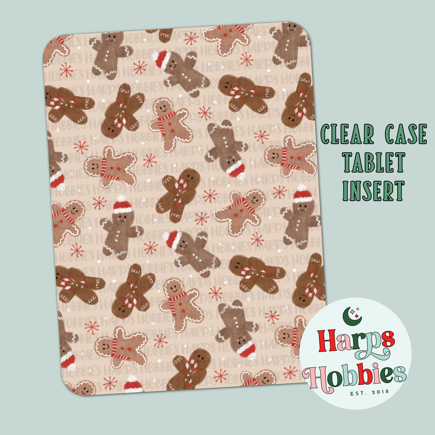 Little Gingerbread Clear Case Insert