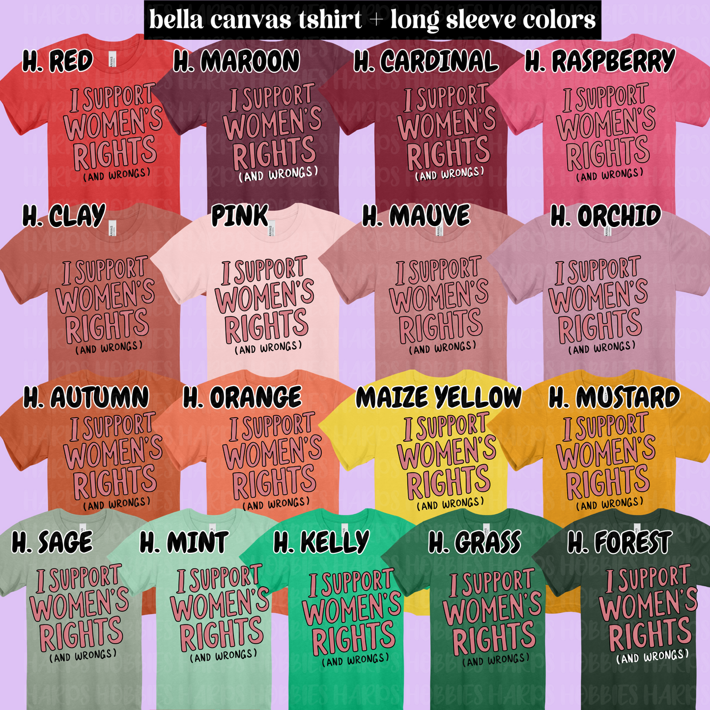 Womens rights and wrongs (tshirt/hoodie/sweatshirt/longsleeve)