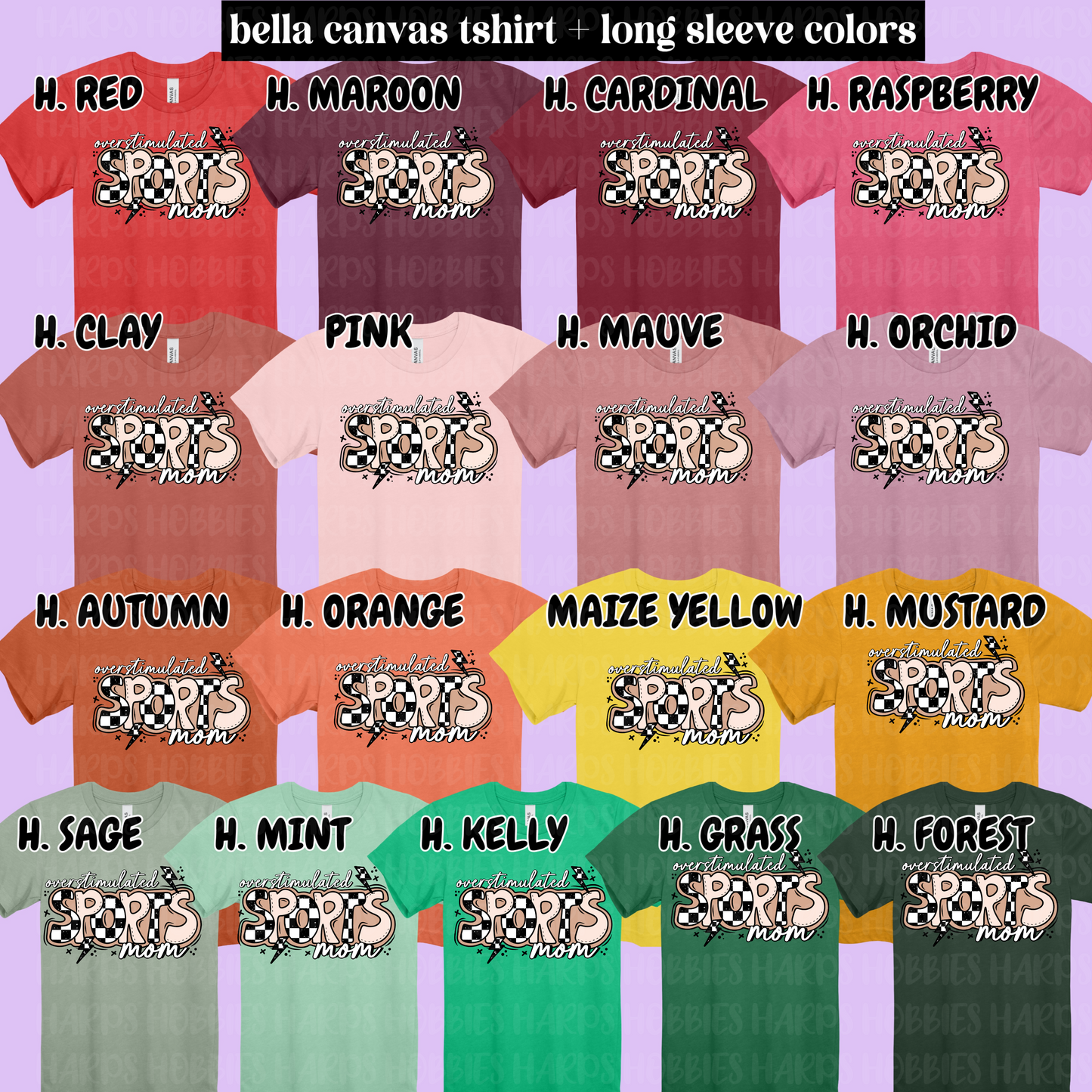 Overstimulated Sports mom (tshirt/hoodie/sweatshirt/longsleeve)