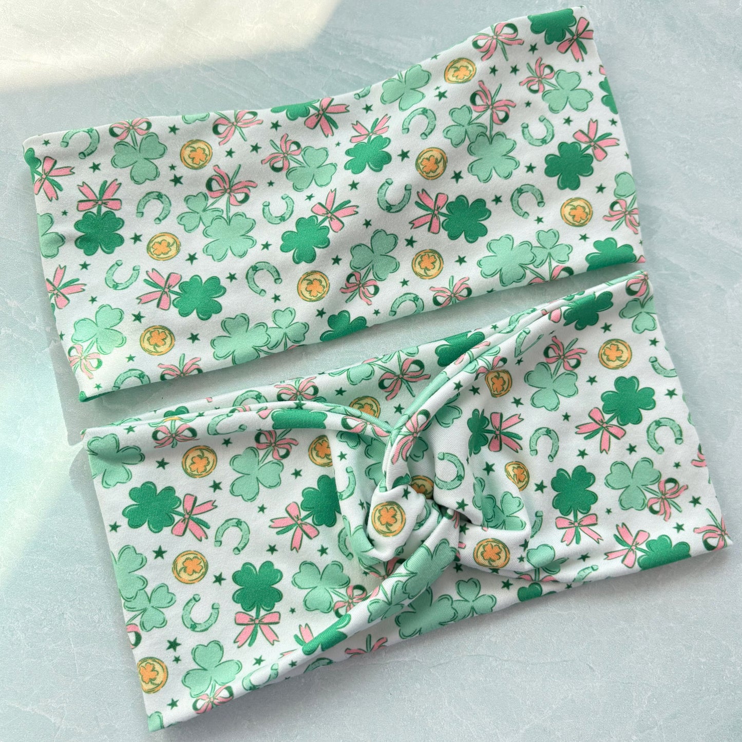 Bow Shamrocks Headband