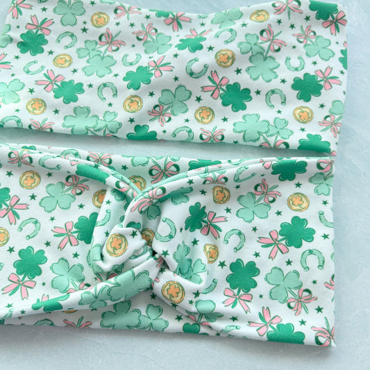 Bow Shamrocks Headband