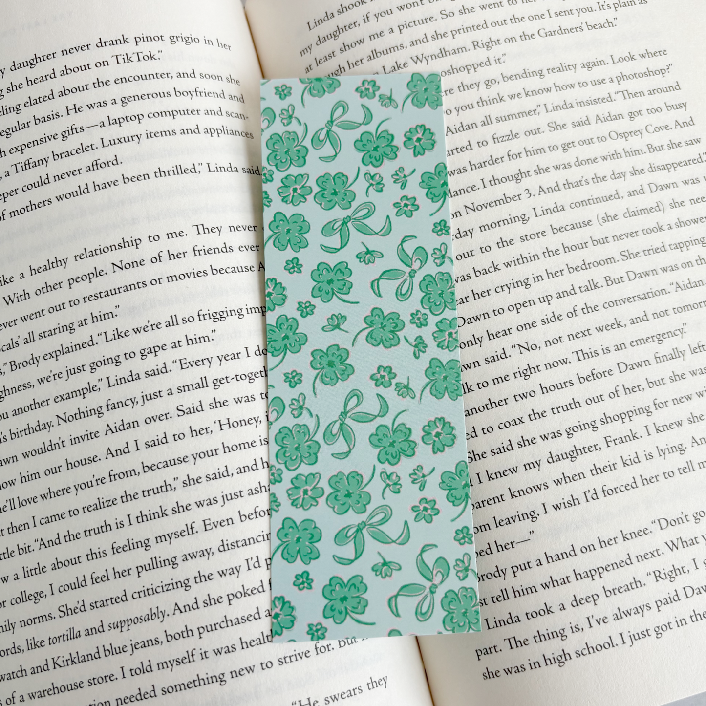 Floral Shamrocks Bookmark (Copy)
