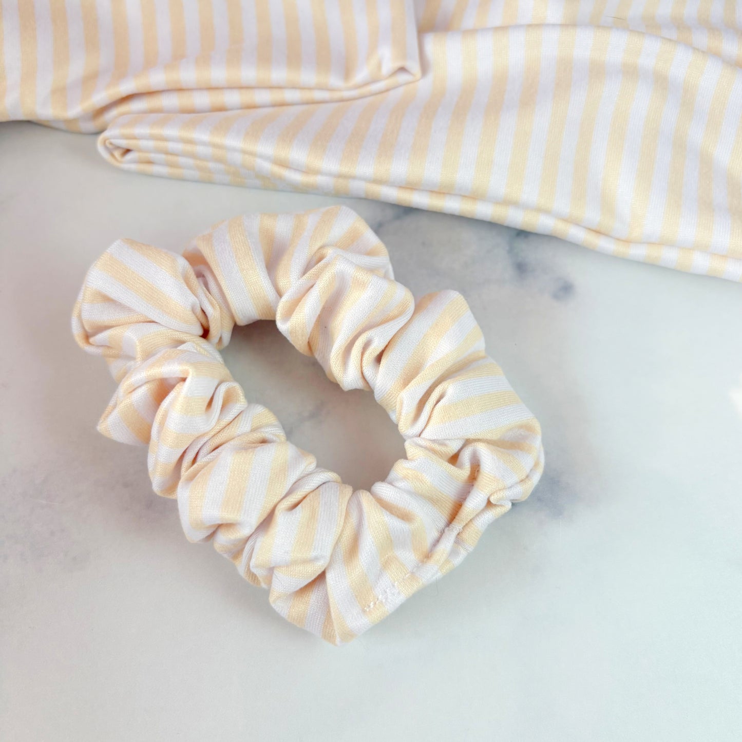 Yellow Stripes Scrunchie (Skinny)