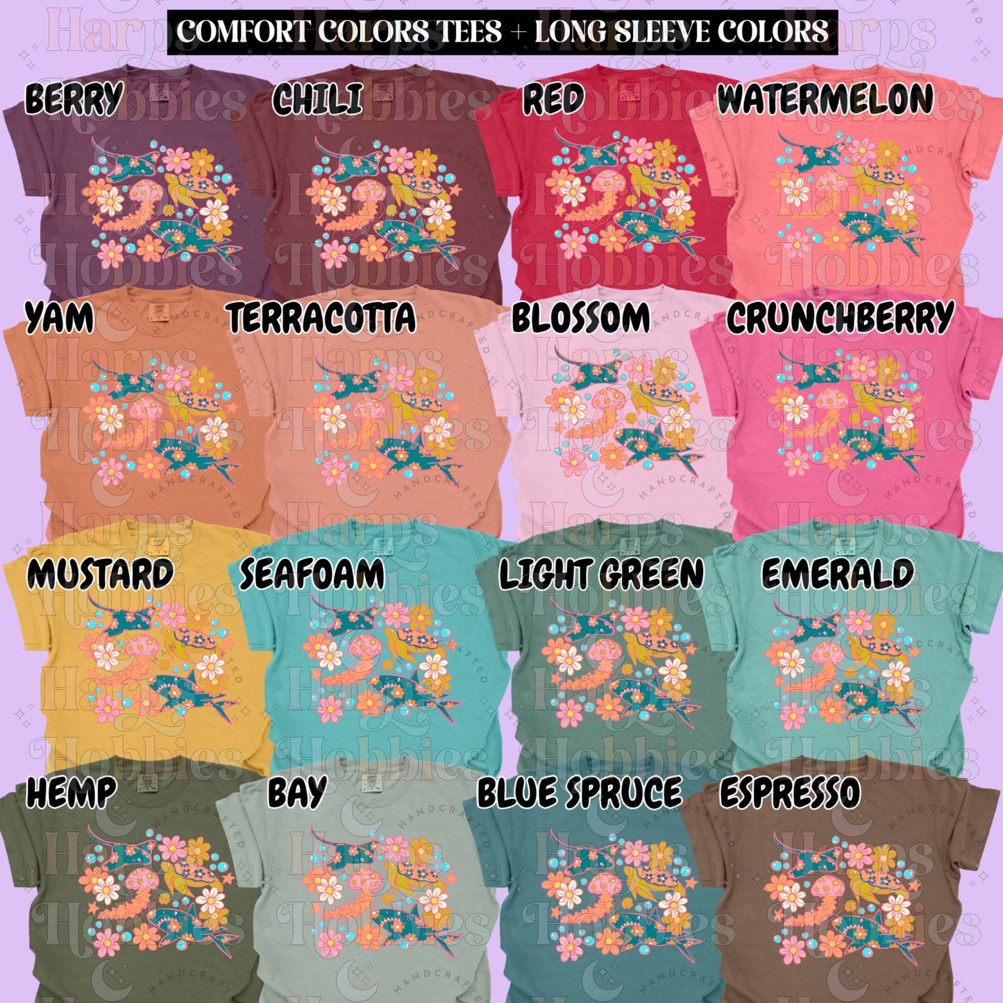 Floral Ocean (tshirt/hoodie/sweatshirt/longsleeve)