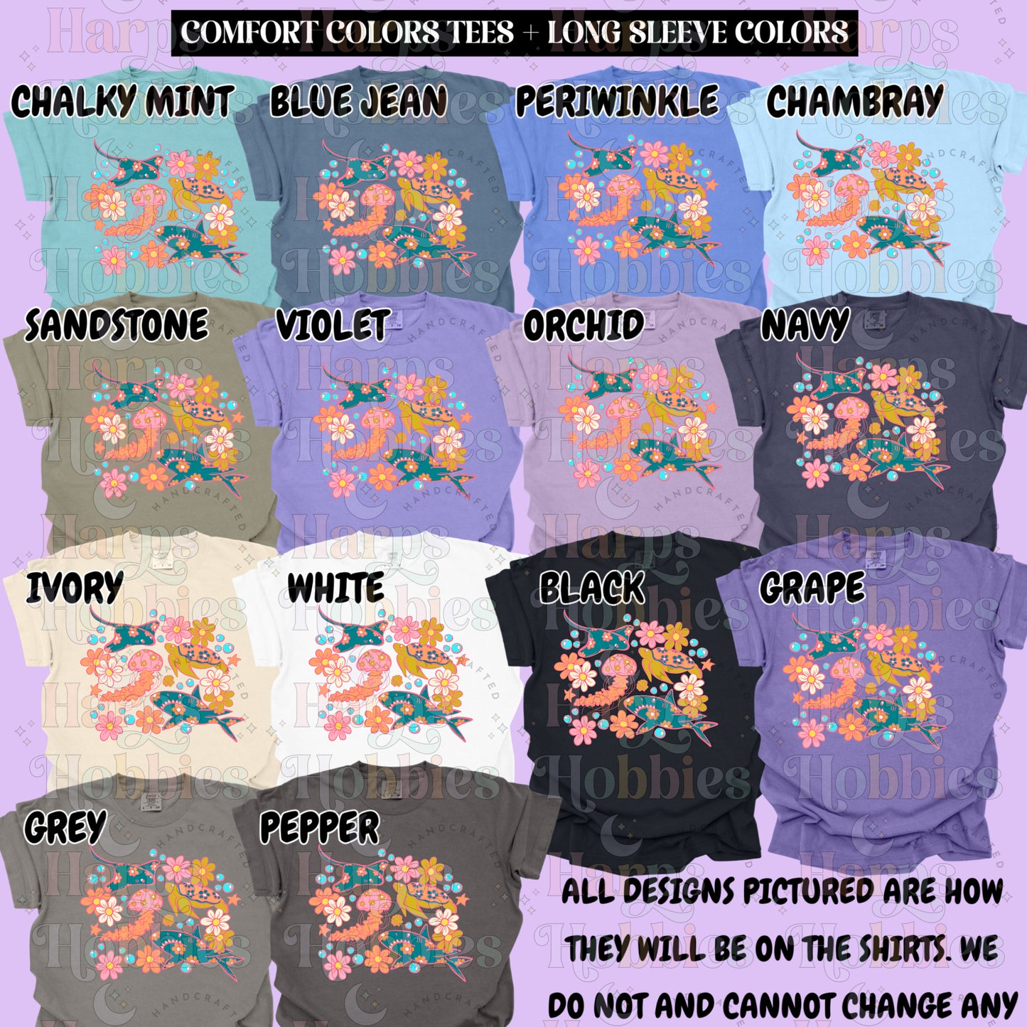 Floral Ocean (tshirt/hoodie/sweatshirt/longsleeve)