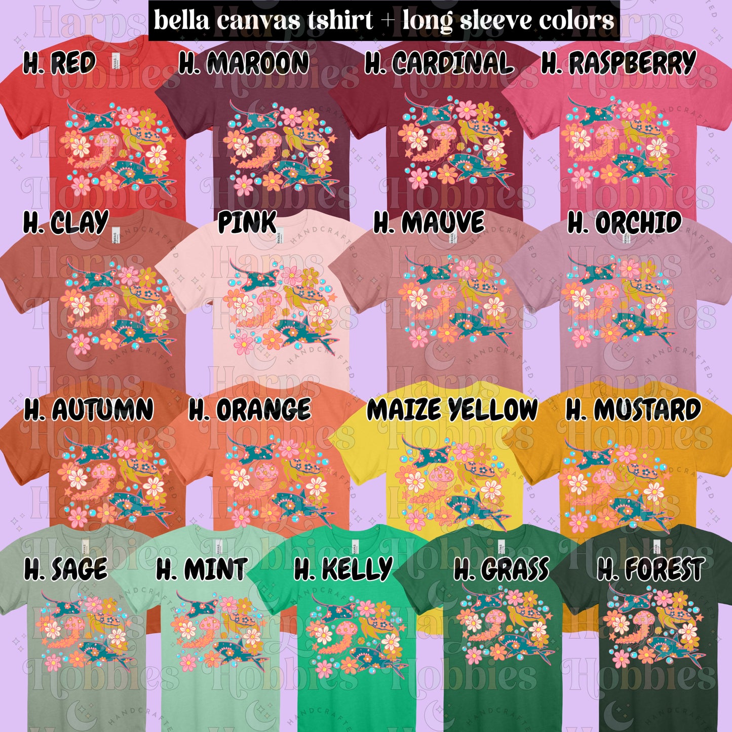 Floral Ocean (tshirt/hoodie/sweatshirt/longsleeve)