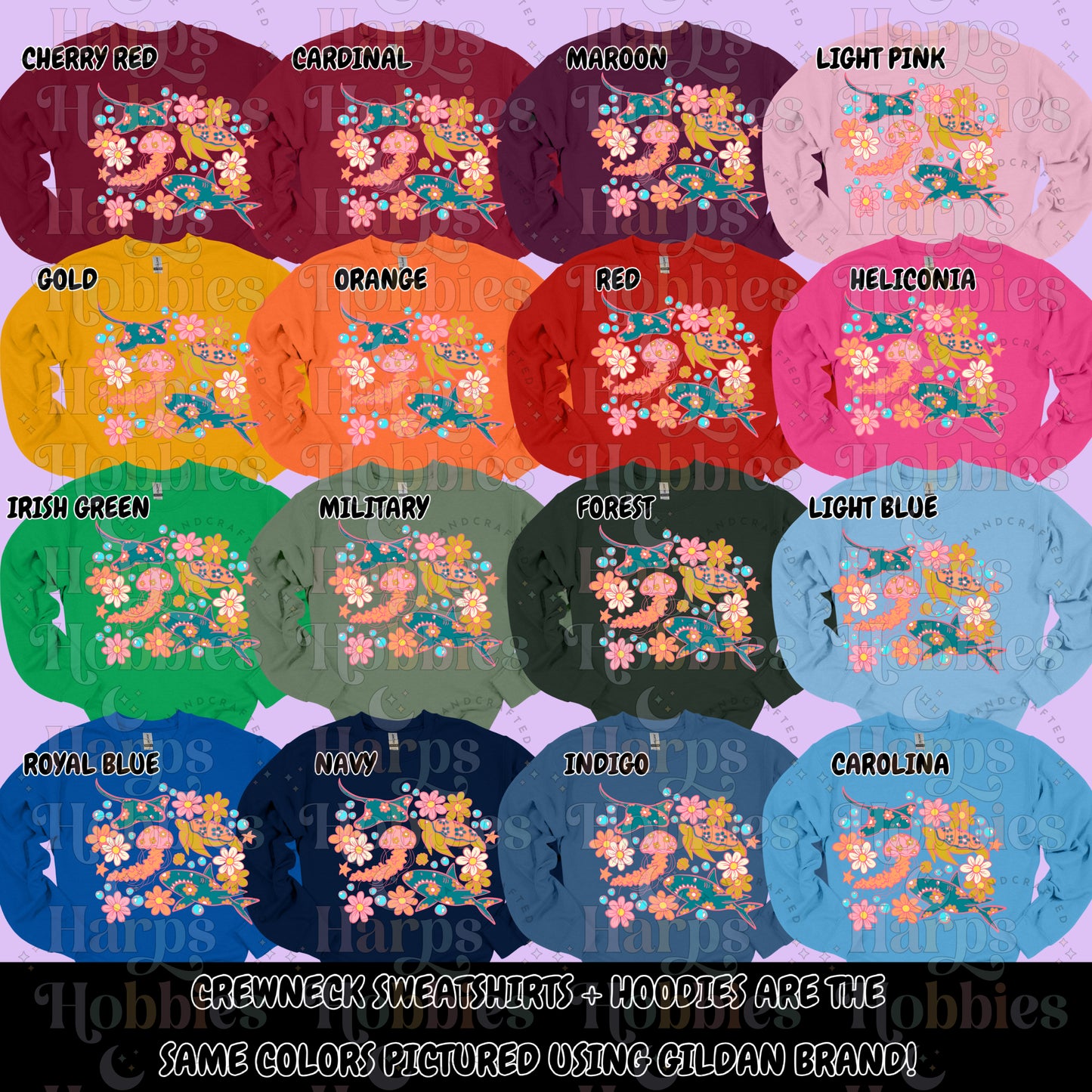 Floral Ocean (tshirt/hoodie/sweatshirt/longsleeve)