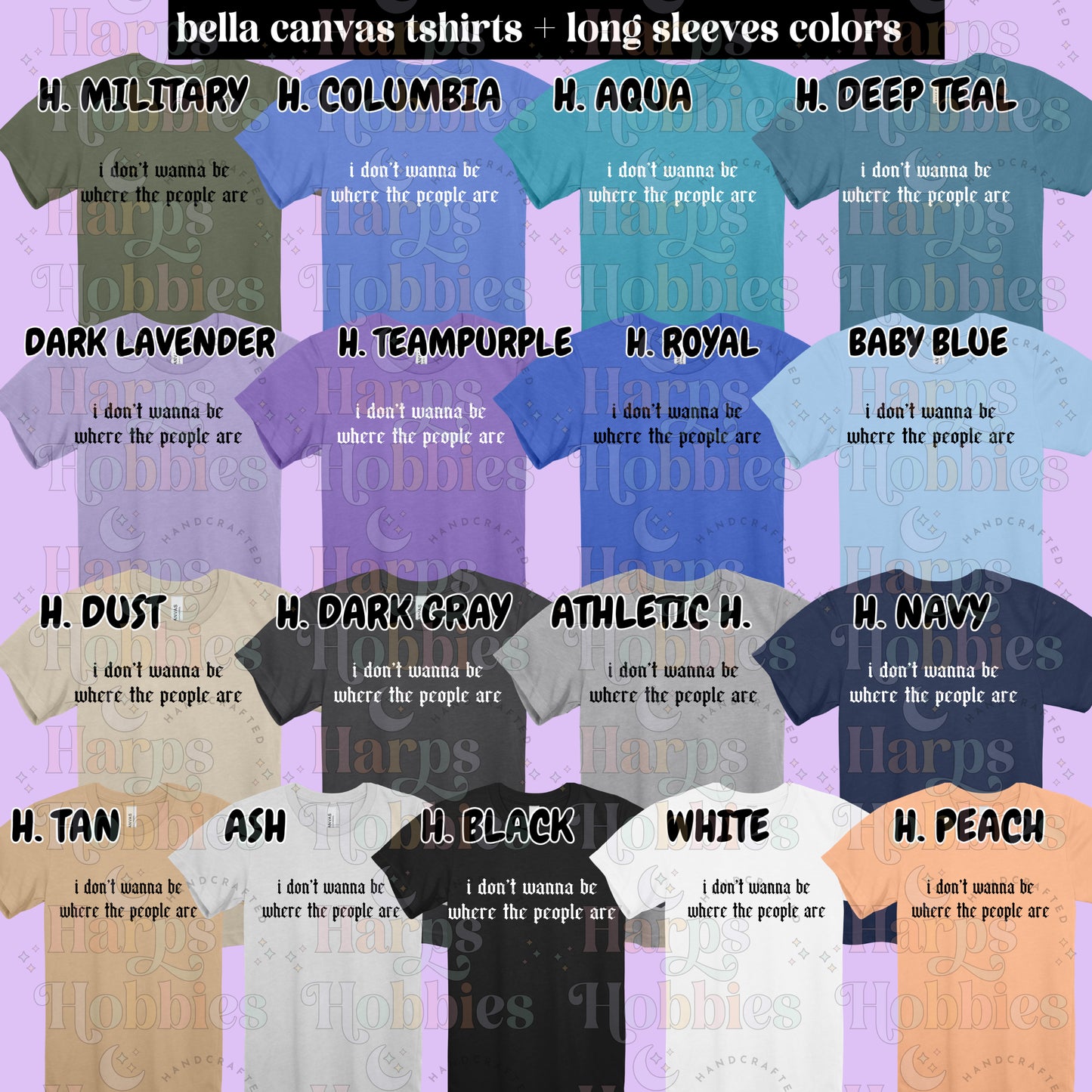 I don't want to be where the people are (tshirt/hoodie/sweatshirt/longsleeve)