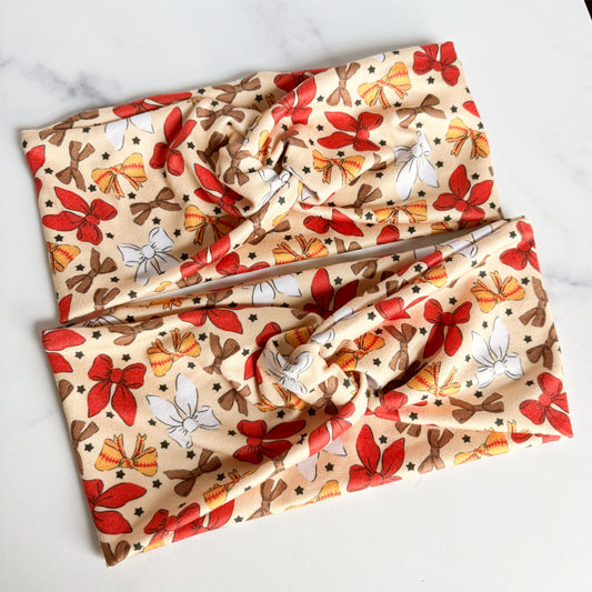 Softball Bows Headband