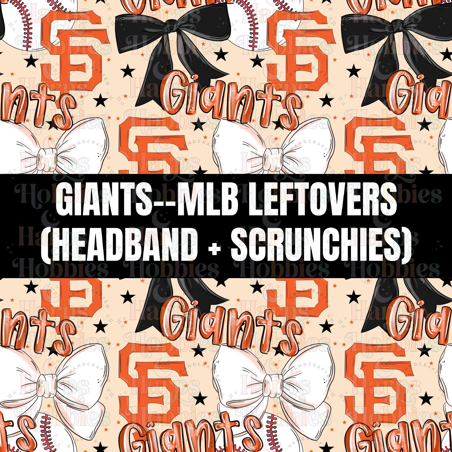 GIANTS (headband,scrunchie,skinny scrunchie)
