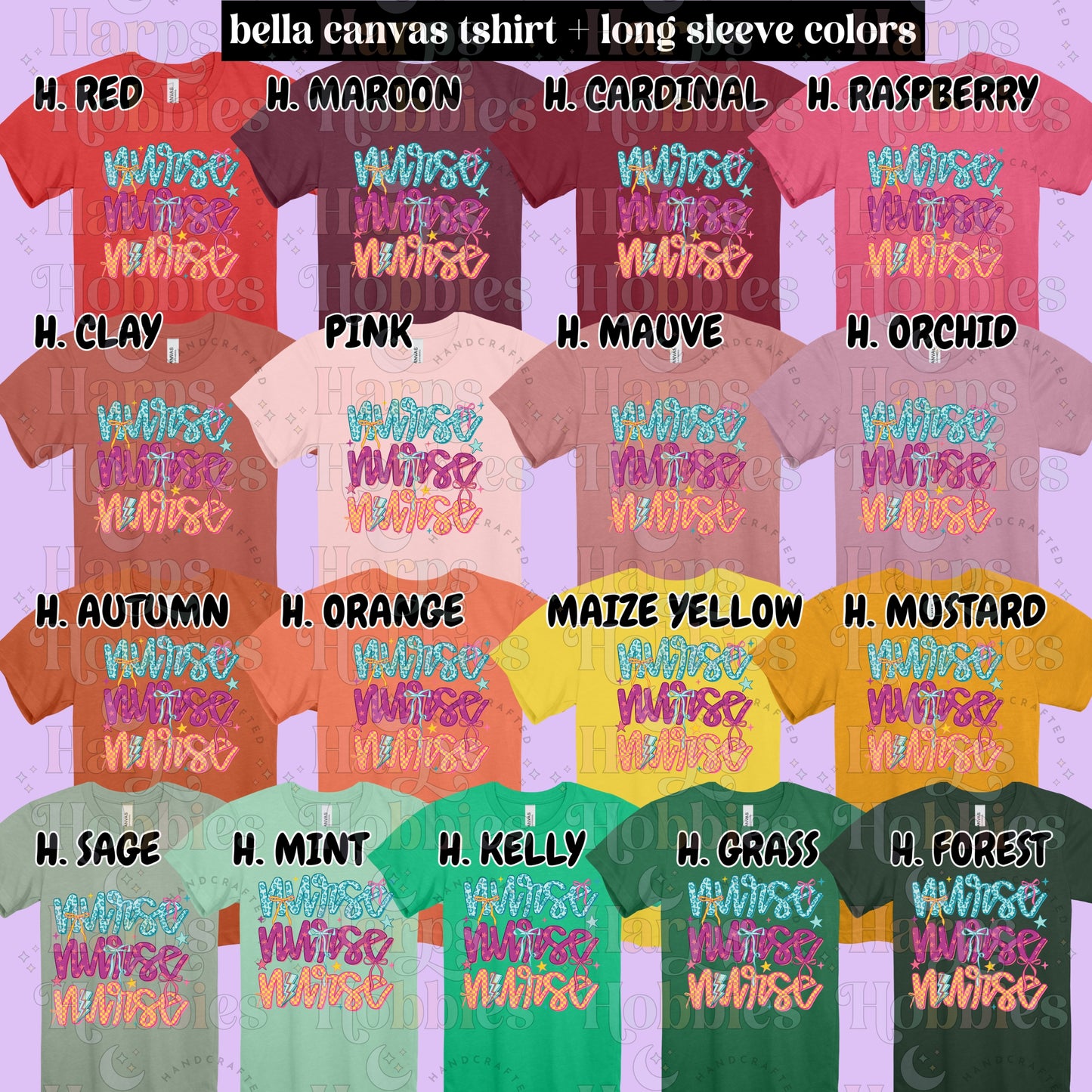 Bright Retro Nurse (tshirt/hoodie/sweatshirt/longsleeve)