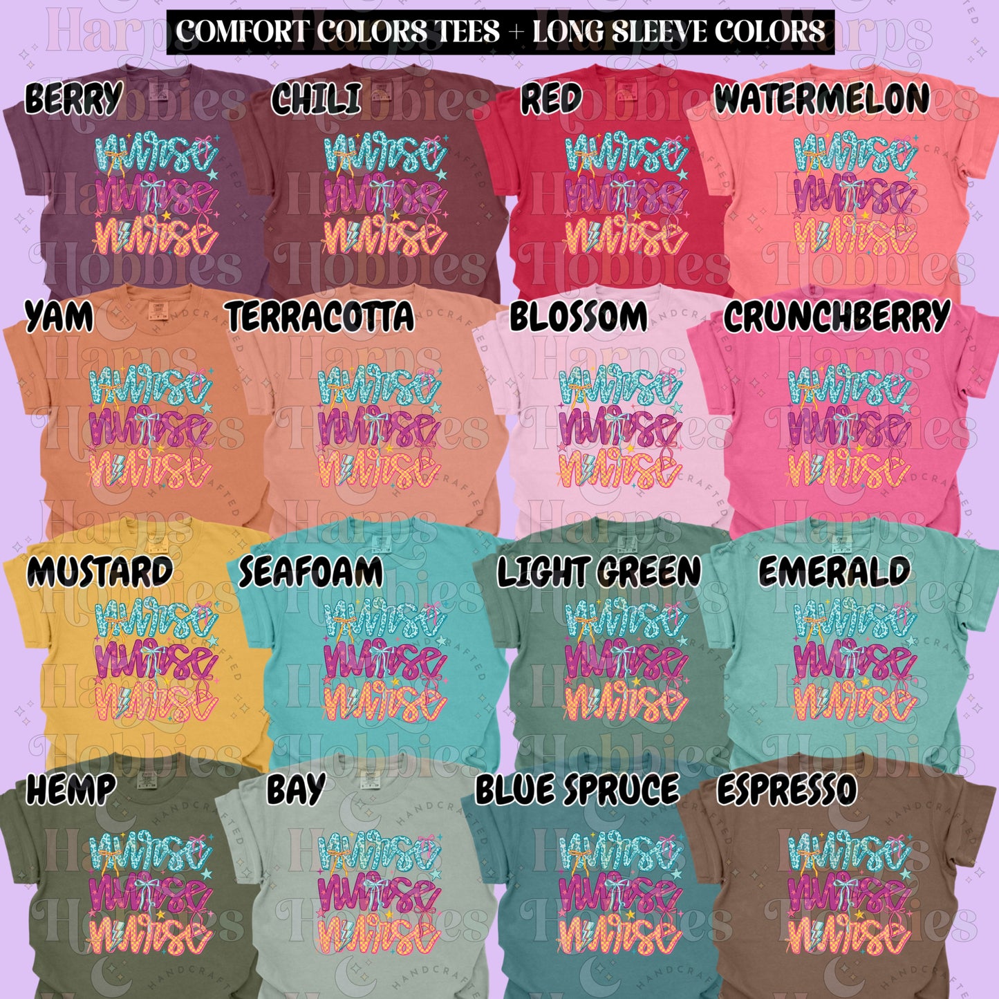 Bright Retro Nurse (tshirt/hoodie/sweatshirt/longsleeve)