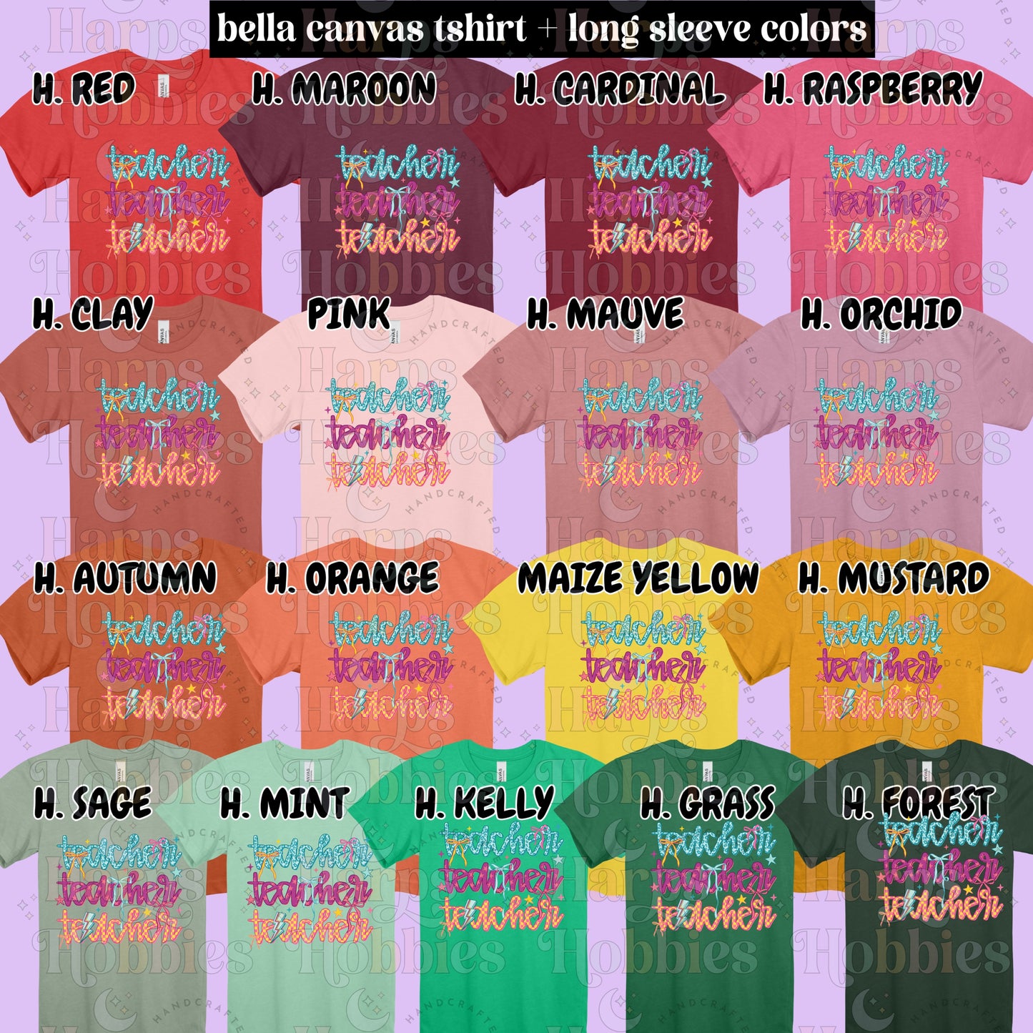 Bright Retro Teacher (tshirt/hoodie/sweatshirt/longsleeve)