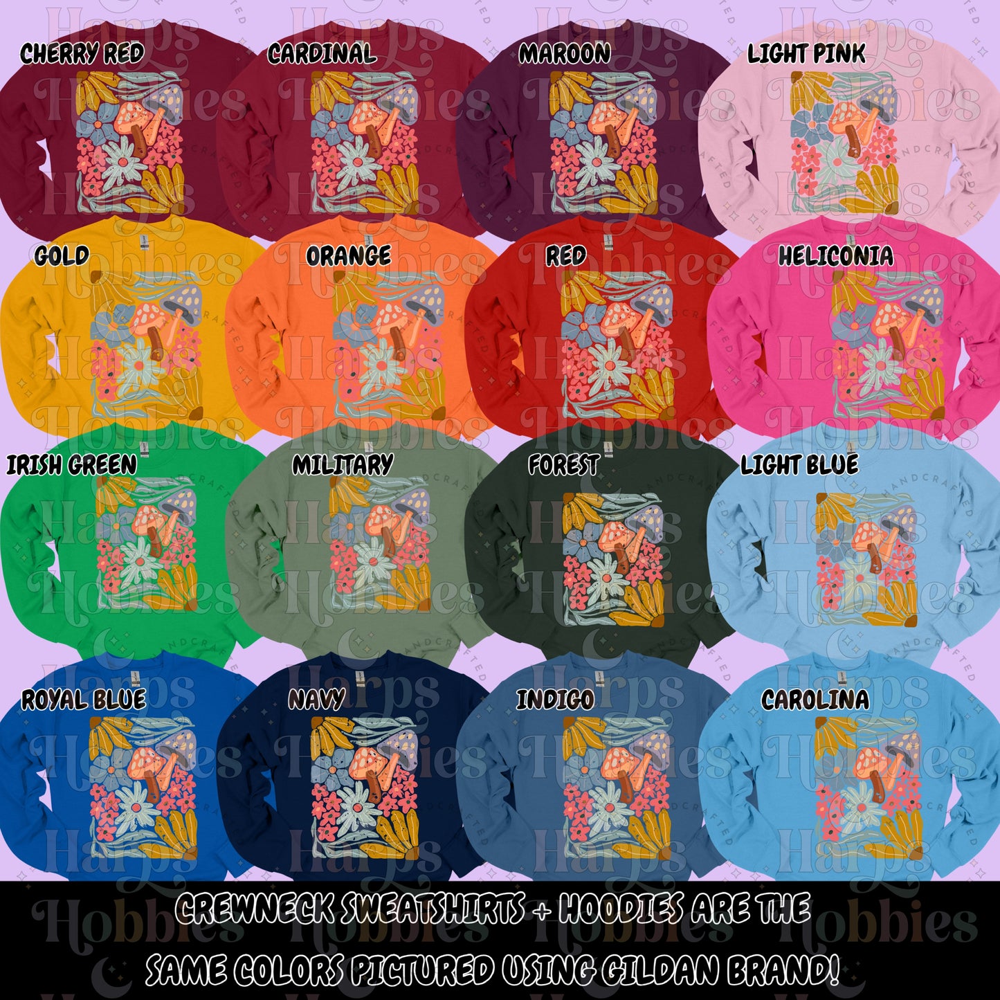 Mushroom Meadow (tshirt/hoodie/sweatshirt/longsleeve)