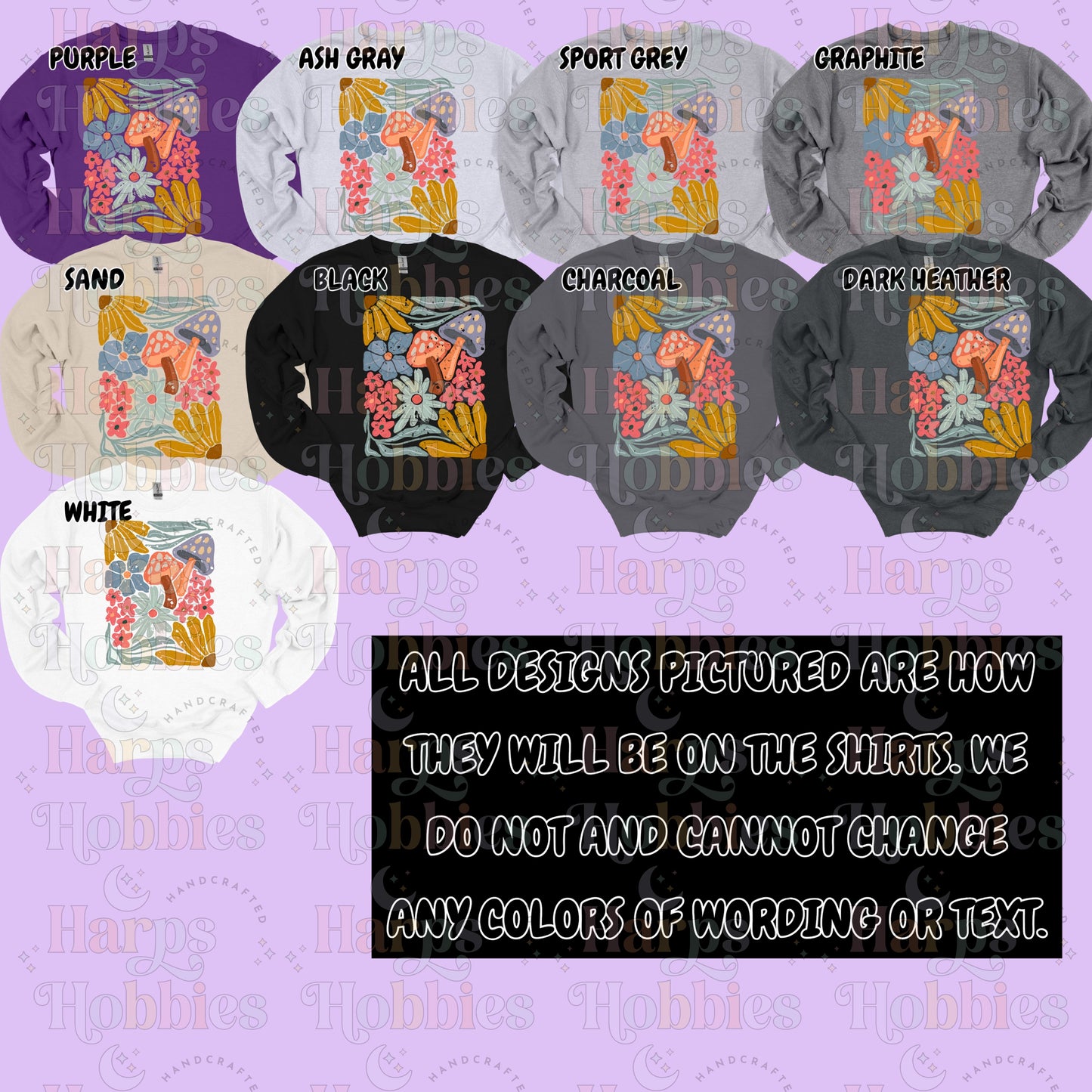 Mushroom Meadow (tshirt/hoodie/sweatshirt/longsleeve)