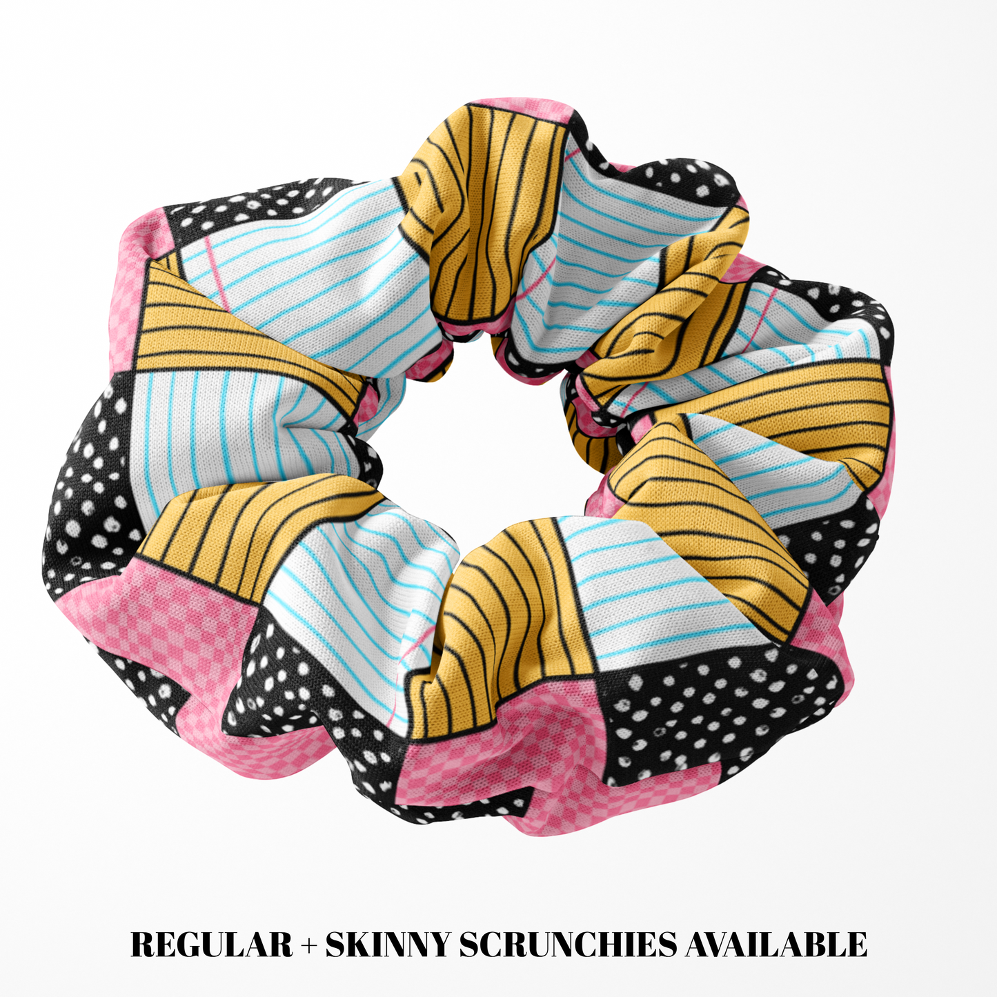 Composition Patchwork Scrunchie (Regular+Skinny)