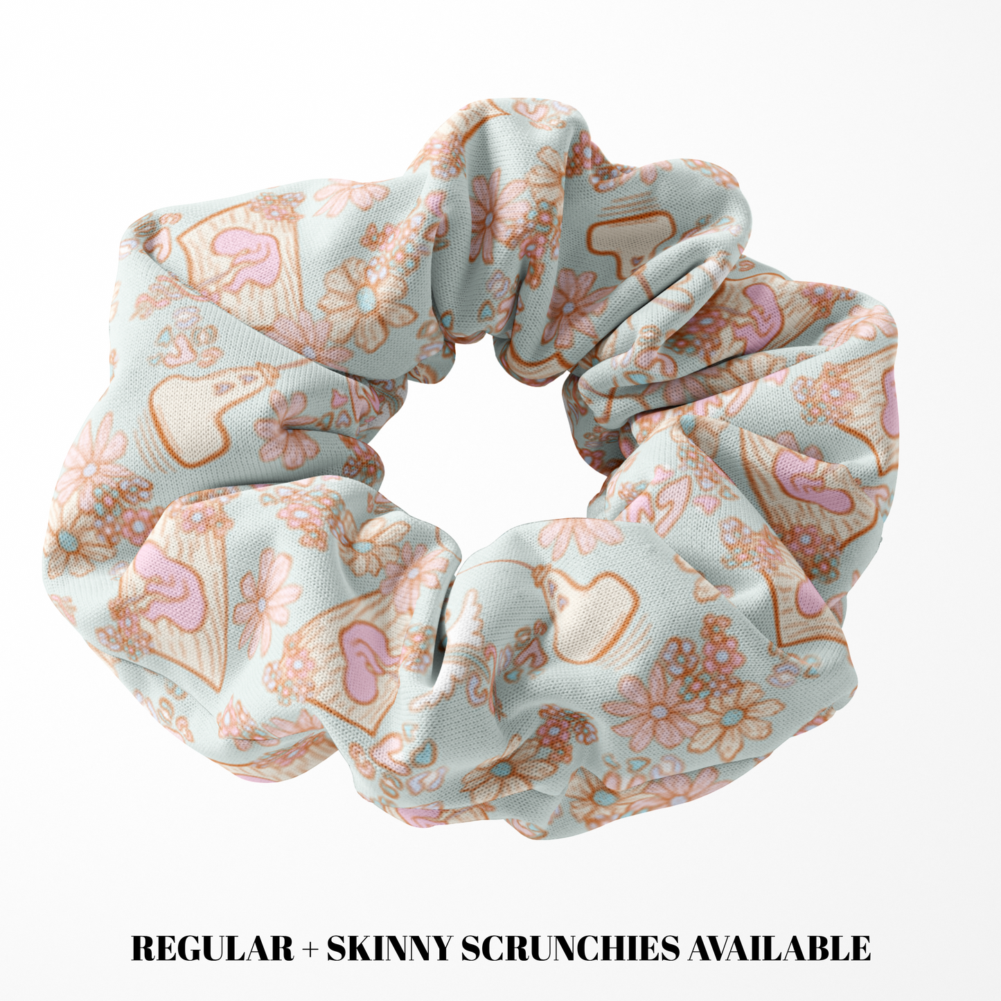Floral L&D Scrunchie (Regular+Skinny)