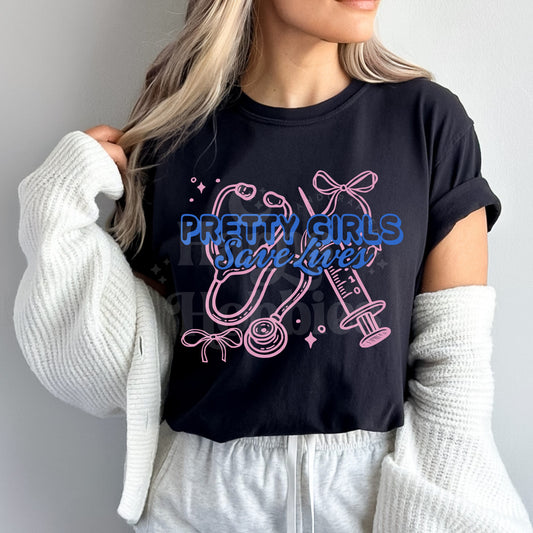 Pretty Girls Save Lives (tshirt/sweatshirt)