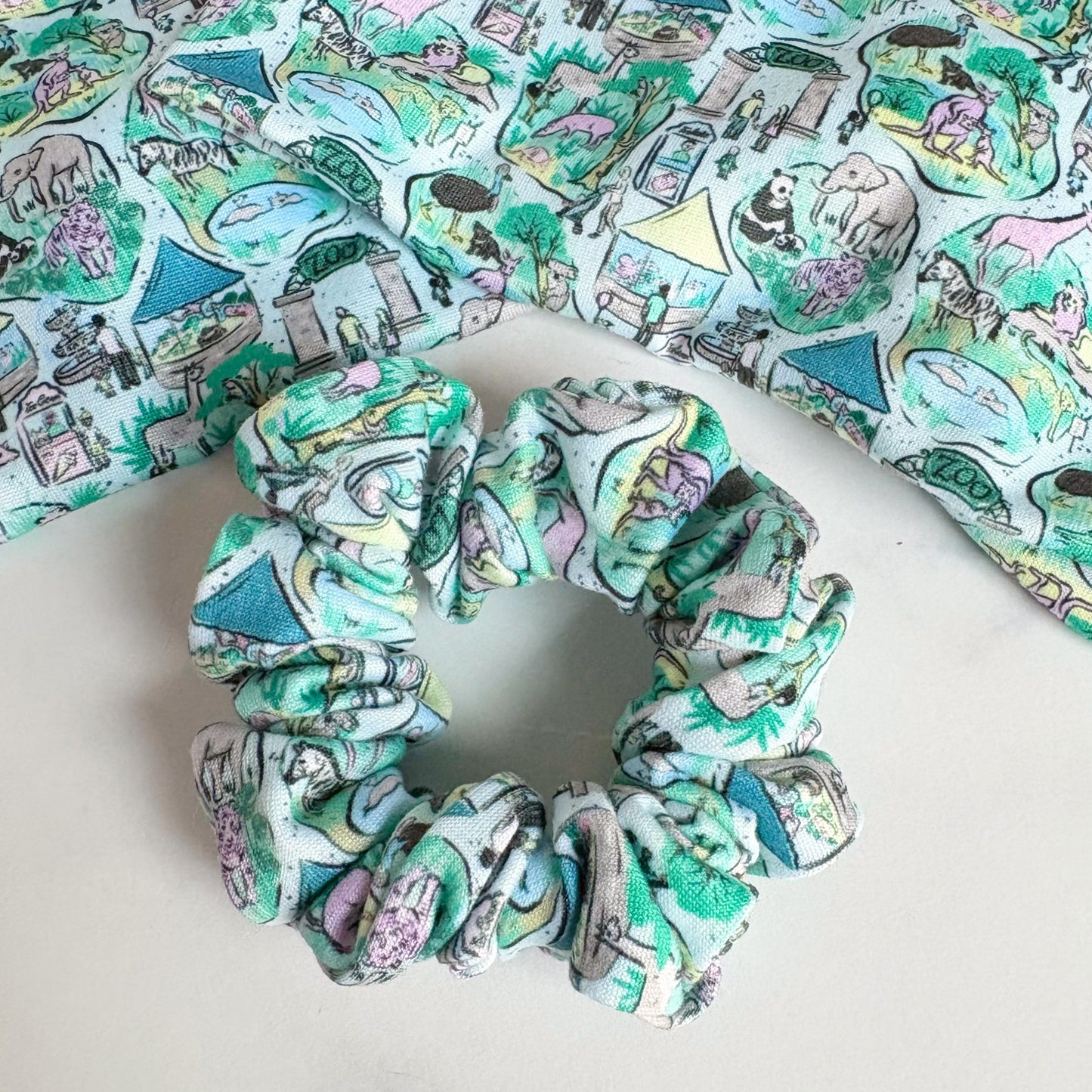 Zoo Animals Scrunchie (Skinny)