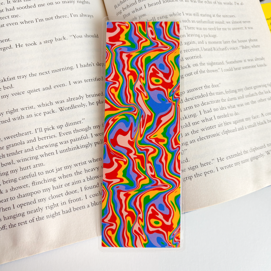 Scattered Rainbow Bookmark