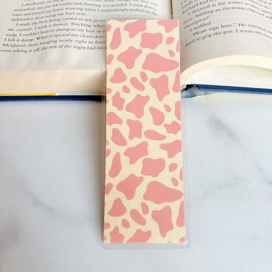 Pink Cow Bookmark