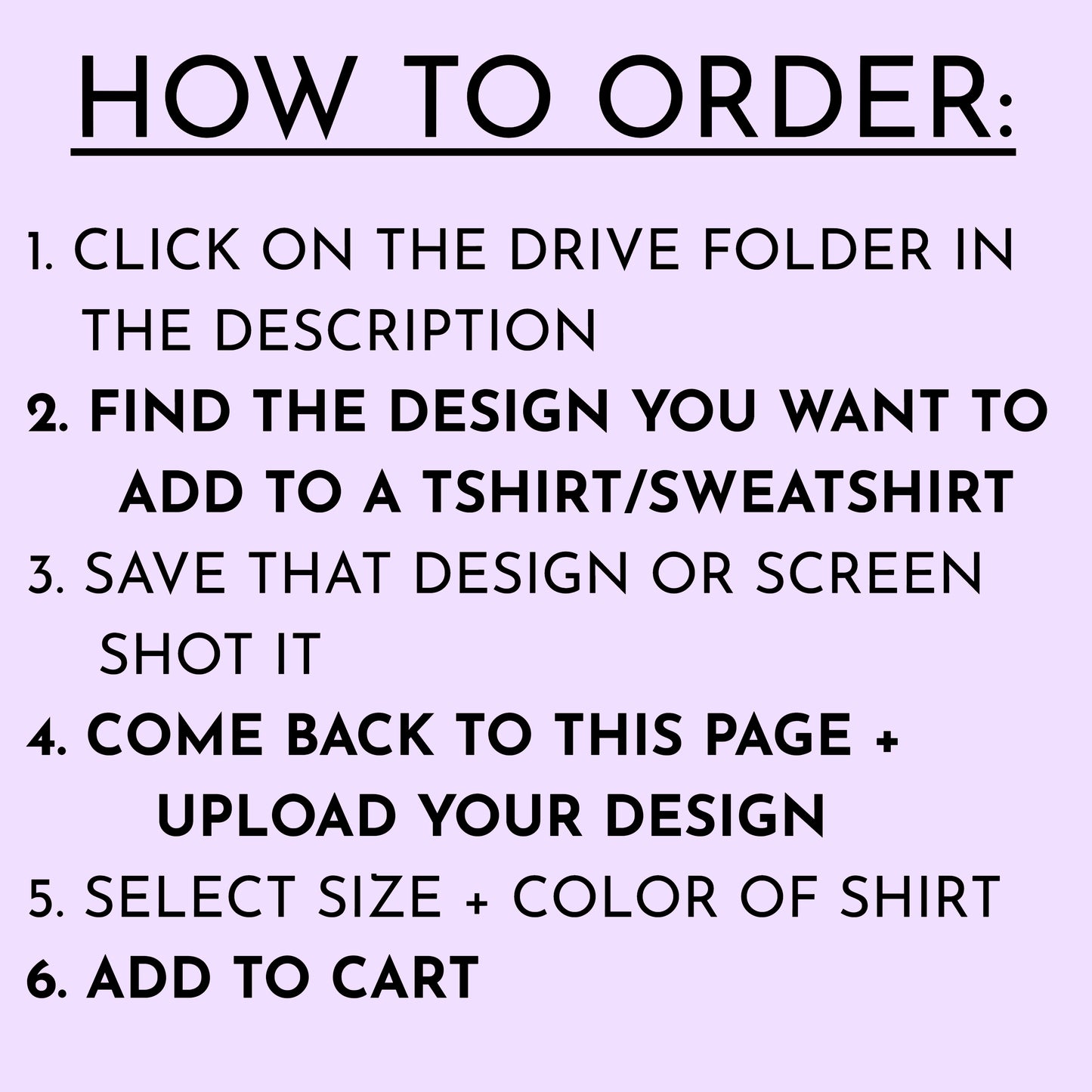 DRIVE FOLDER (tshirt/sweatshirt)