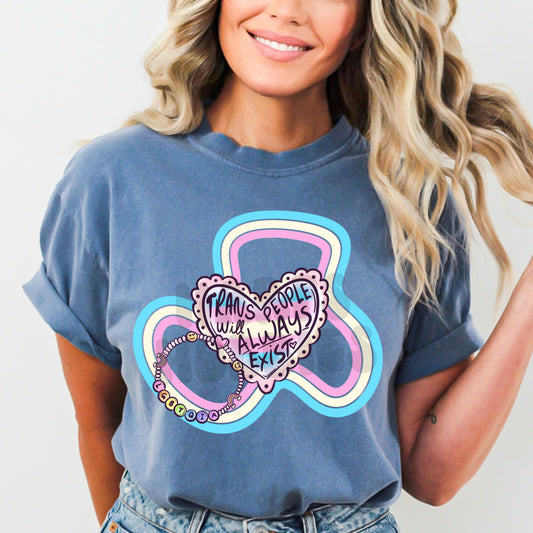 Trans People will always exist (tshirt/sweatshirt)
