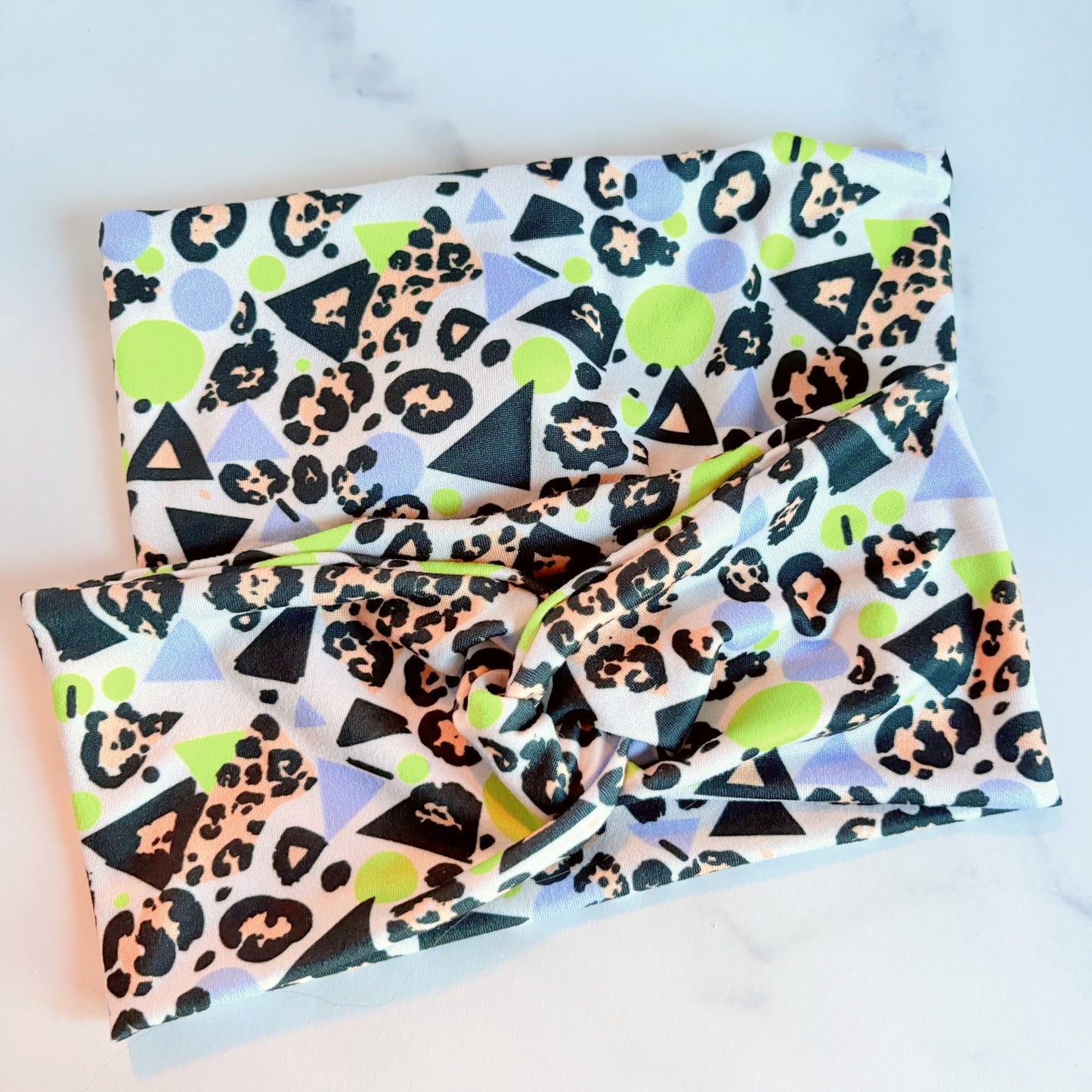 80s Halloween Leopard Headband