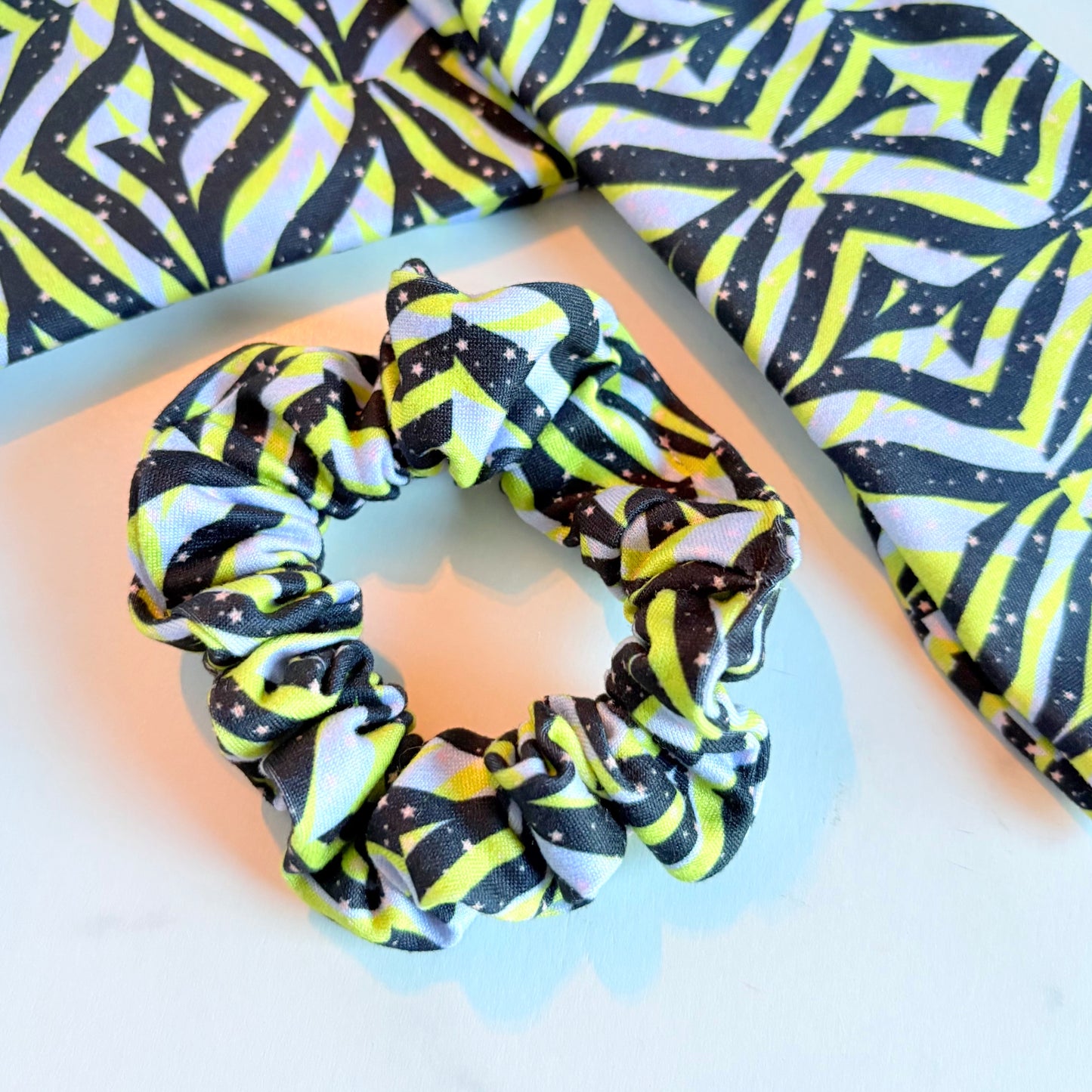 Funky Zebra Scrunchie (Skinny)