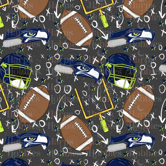 Seattle Seahawks (headband/scrunchie)