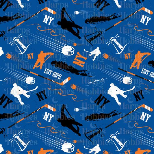 New York Islanders (headband/scrunchie)