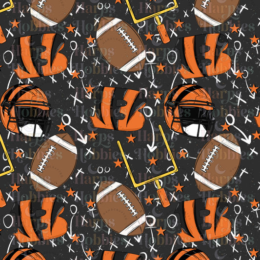 Cincinnati Bengals (headband/scrunchie)
