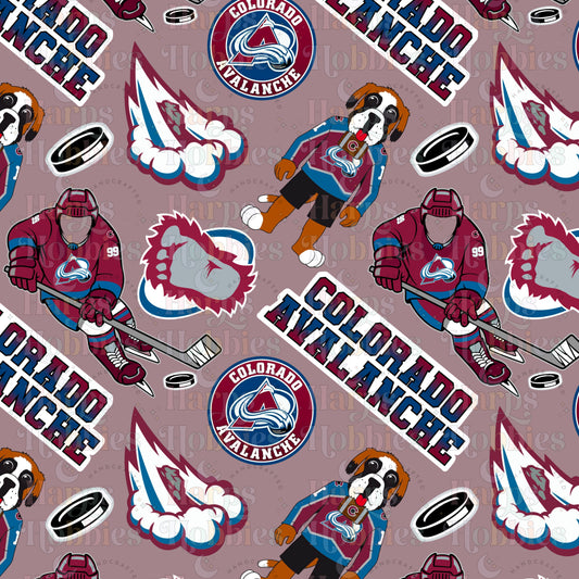 Colorado Avalanche (headband/scrunchie)